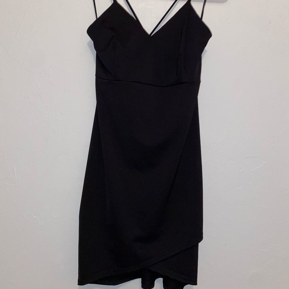 Black short dress